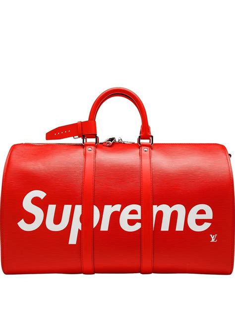 supreme lv hold-all|louis vuitton supreme red.